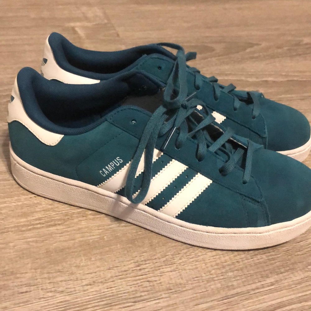 ADIDAS Campus Teal Blue shoes. Size : M7/W8.5